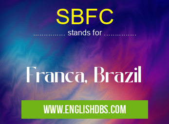 SBFC means Franca, Brazil SBFC