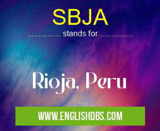 SBJA means Rioja, Peru SBJA