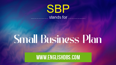 SBP means Small Business Plan SBP