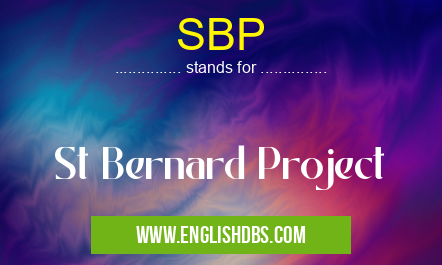SBP means St Bernard Project SBP