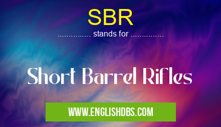 SBR means Short Barrel Rifles SBR
