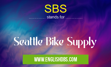 SBS means Seattle Bike Supply SBS