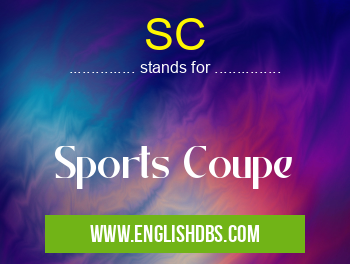 SC means Sports Coupe SC