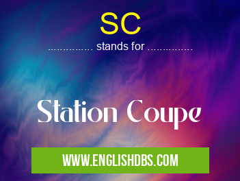 SC means Station Coupe SC