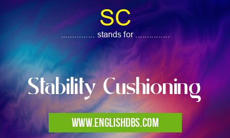 SC means Stability Cushioning SC