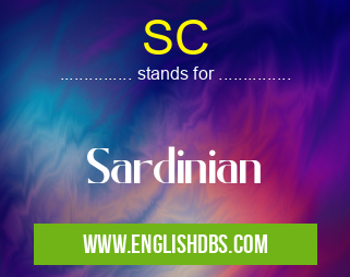 SC means Sardinian SC