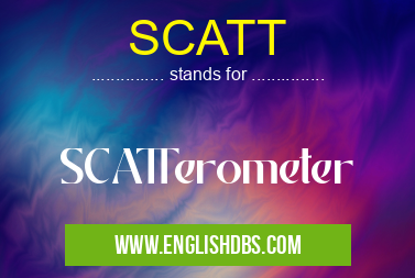 SCATT means SCATTerometer SCATT