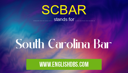 SCBAR means South Carolina Bar SCBAR