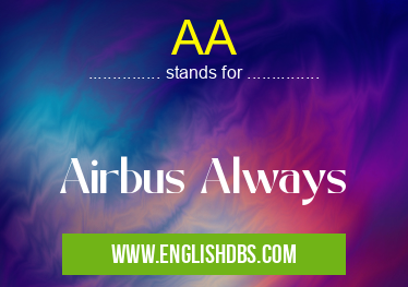 AA means Airbus Always AA