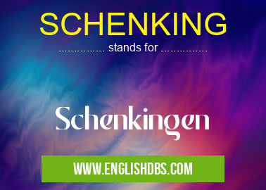 SCHENKING means Schenkingen SCHENKING