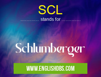 SCL means Schlumberger SCL