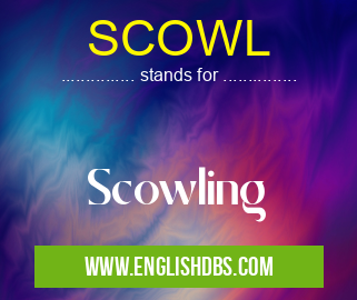 SCOWL means Scowling SCOWL