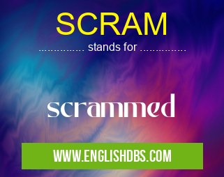 SCRAM means scrammed SCRAM