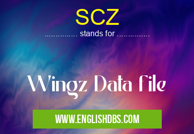 SCZ means Wingz Data file SCZ