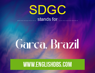 SDGC means Garca, Brazil SDGC