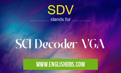 SDV