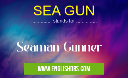 SEA GUN means Seaman Gunner SEA GUN