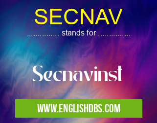 SECNAV means Secnavinst SECNAV