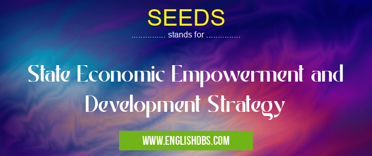 SEEDS means State Economic Empowerment and Development Strategy SEEDS