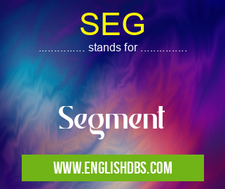 SEG means Segment SEG