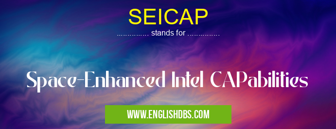 SEICAP means Space-Enhanced Intel CAPabilities SEICAP
