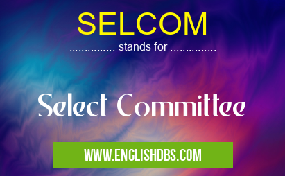 SELCOM means Select Committee SELCOM