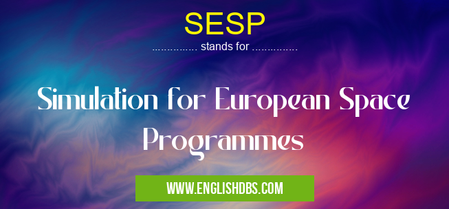 SESP means Simulation for European Space Programmes SESP