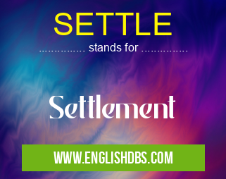 SETTLE means Settlement SETTLE