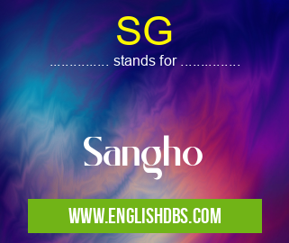 SG means Sangho SG