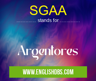 SGAA means Argentores SGAA