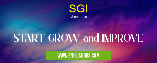 SGI means START GROW and IMPROVE SGI