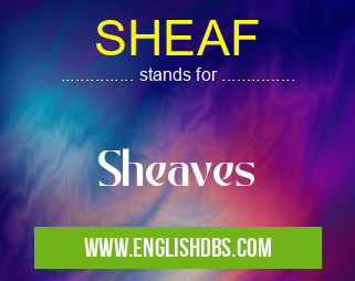 SHEAF means Sheaves SHEAF