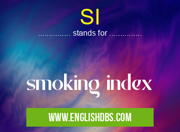 SI means smoking index SI