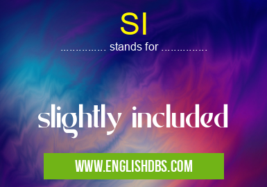 SI means slightly included SI