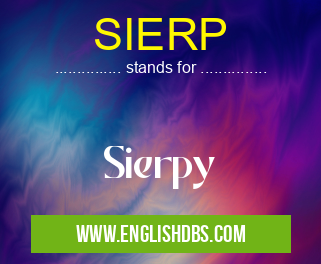 SIERP means Sierpy SIERP