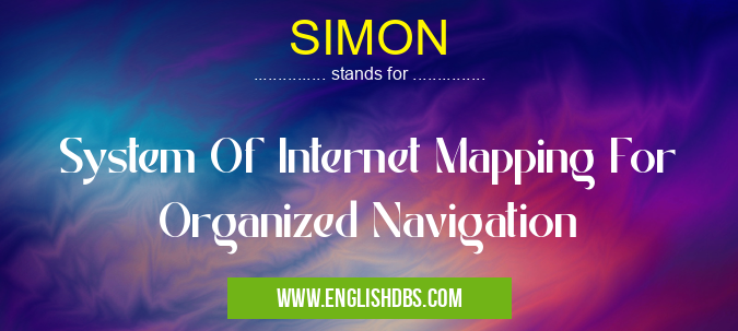 SIMON means System Of Internet Mapping For Organized Navigation SIMON