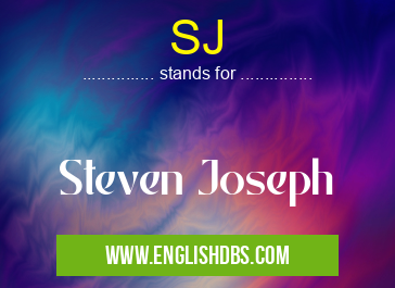 SJ means Steven Joseph SJ