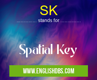 SK means Spatial Key SK