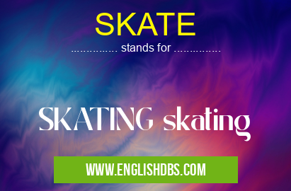 SKATE means SKATING skating SKATE