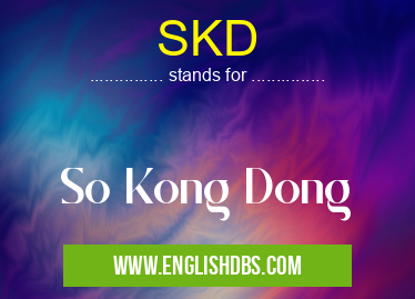SKD means So Kong Dong SKD