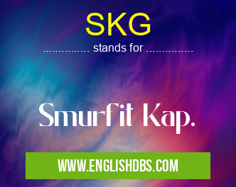 SKG means Smurfit Kap. SKG