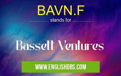BAVN.F means Bassett Ventures BAVN.F