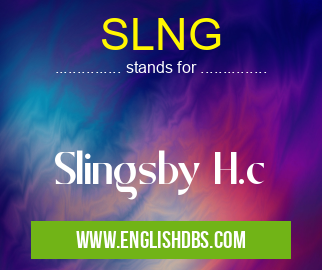 SLNG means Slingsby H.c SLNG