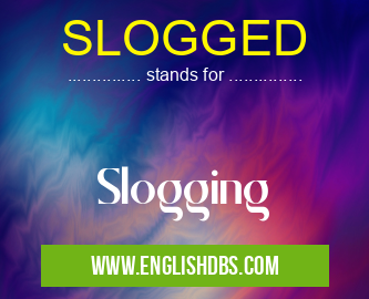SLOGGED means Slogging SLOGGED