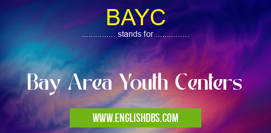 BAYC means Bay Area Youth Centers BAYC
