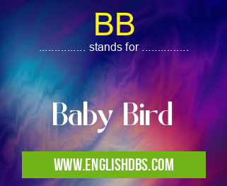 BB means Baby Bird BB