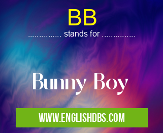 BB means Bunny Boy BB