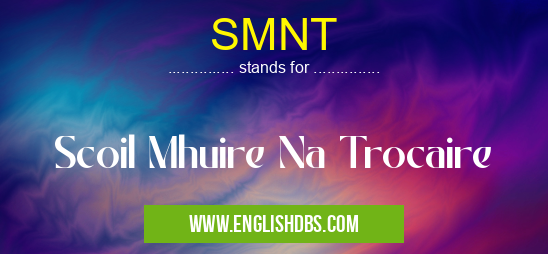 SMNT means Scoil Mhuire Na Trocaire SMNT