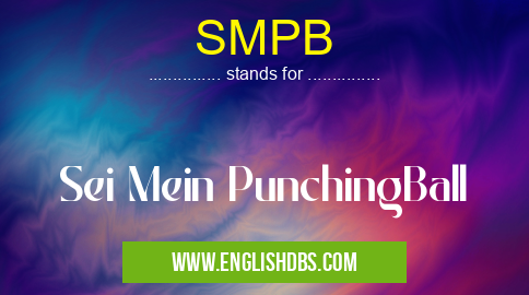 SMPB means Sei Mein PunchingBall SMPB