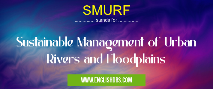 SMURF means Sustainable Management of Urban Rivers and Floodplains SMURF